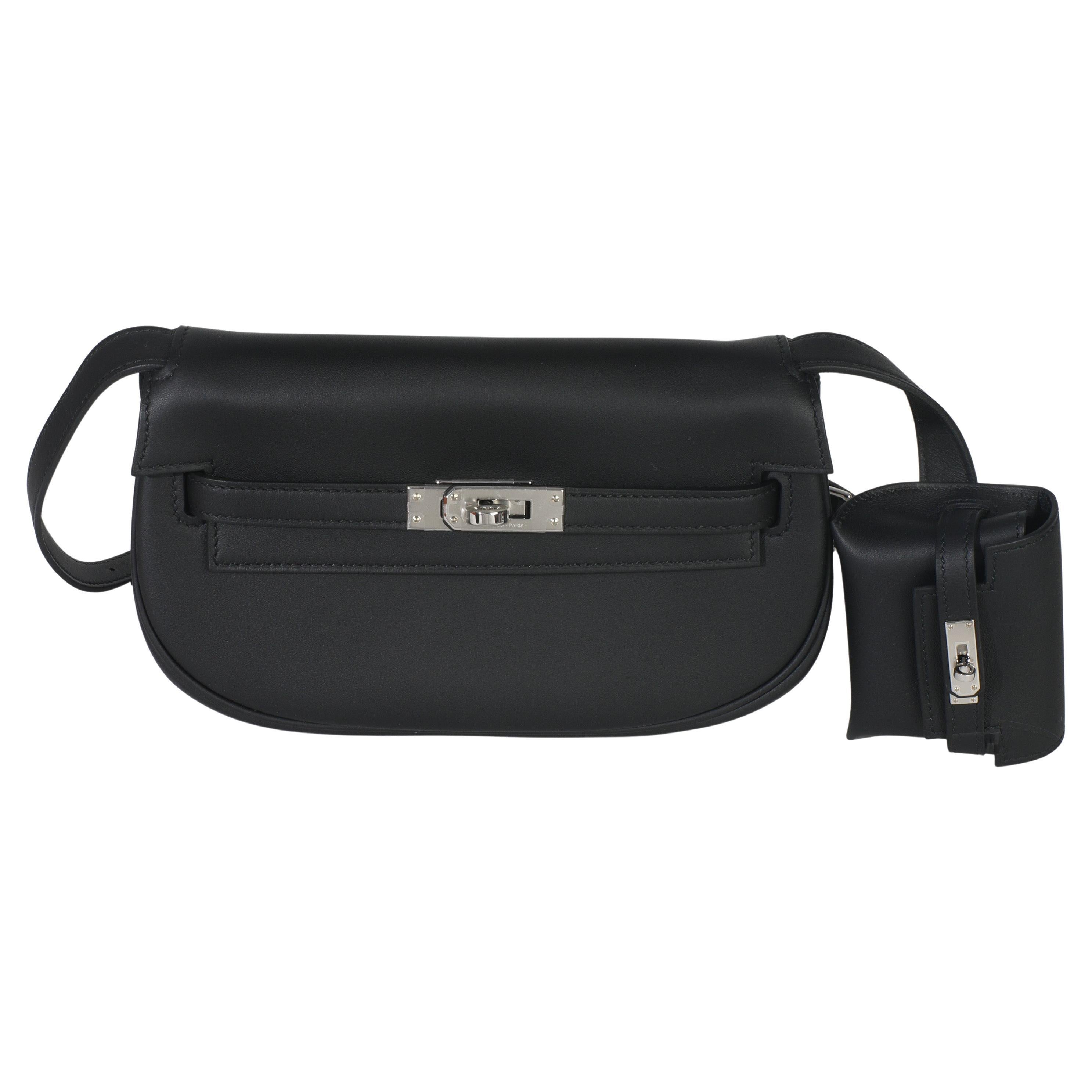 Hermès Black Swift Kelly Moove PHW