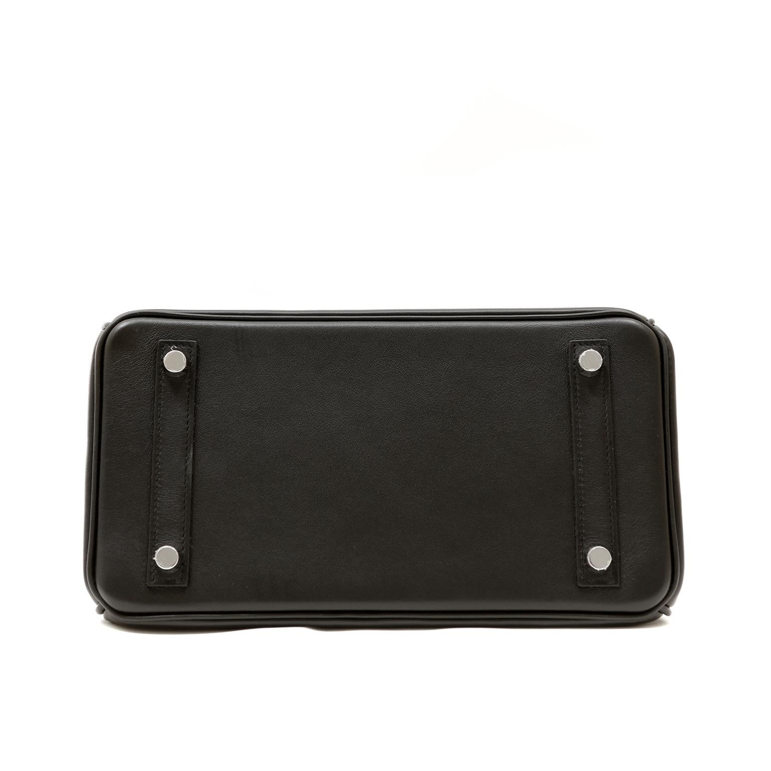 Hermès Black Swift Leather 25 cm Birkin Bag 1