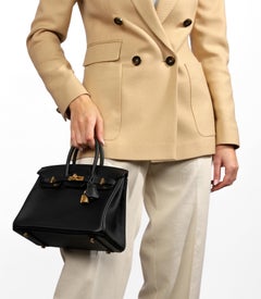 Hermès Black Swift Leather Birkin 25cm