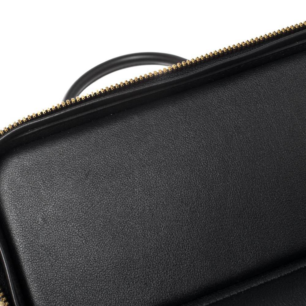 Hermès Black Swift Leather Gold Finished Bolide Secret Bag 6