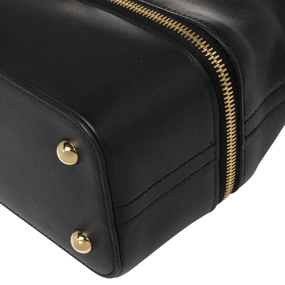 Hermès Black Swift Leather Gold Finished Bolide Secret Bag 11