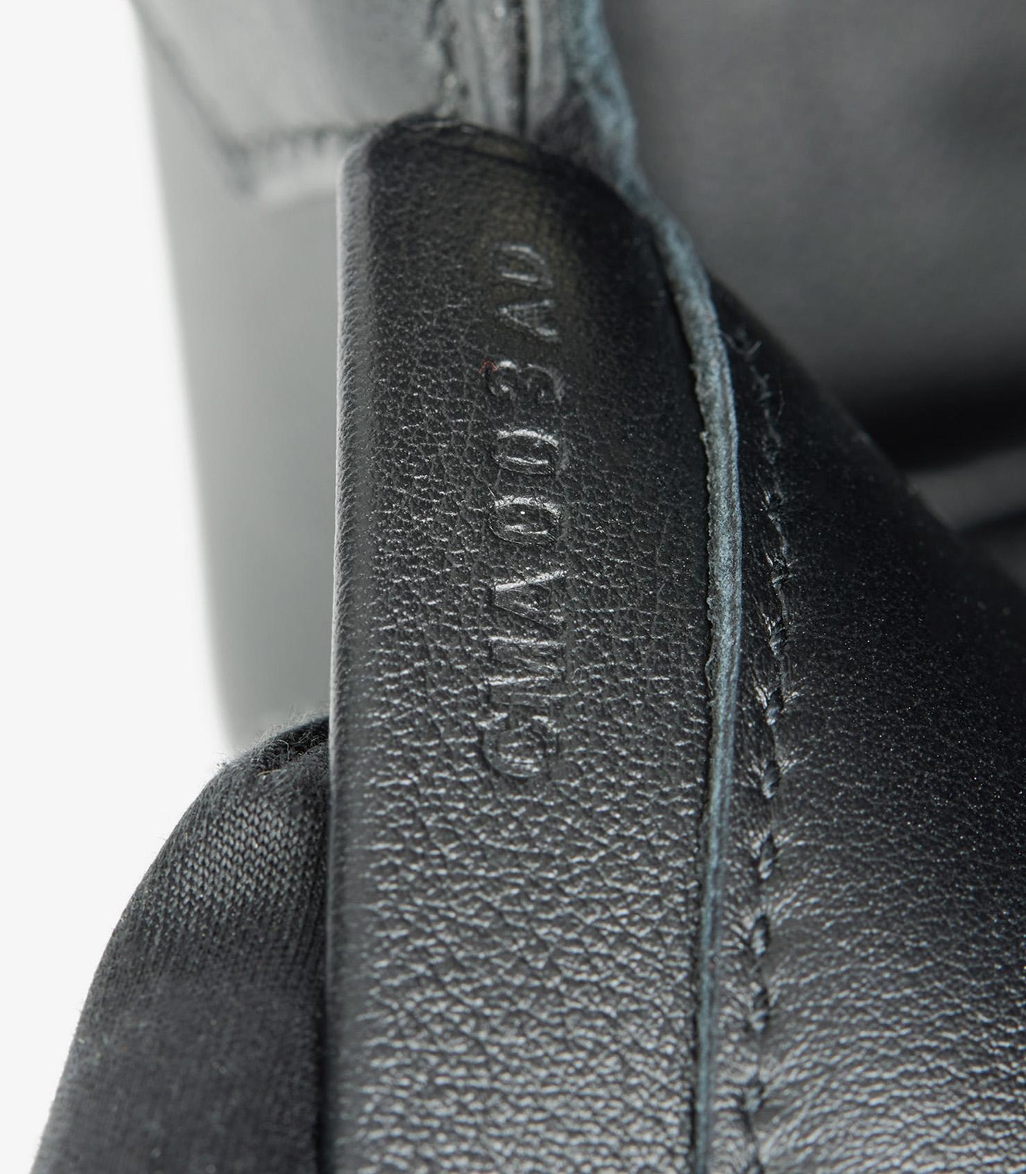 Hermès Black Swift Leather & Lettres au Carré Toile de Camp Plume 28 For Sale 5