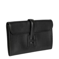 Hermès Jige Elan 29 en cuir de Swift noir et lézard Niloticus
