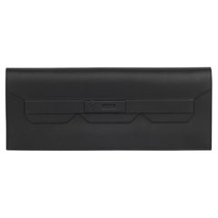 Hermès Schwarz Swift Leder Schatten Birkin Cut Clutch