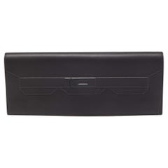 Hermes Negro Swift Piel Sombra Kelly Clutch