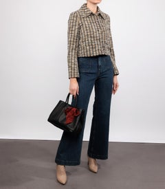 Hermès Black Swift Leather Twilly Garden Party 30