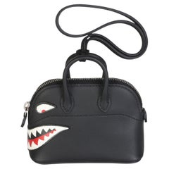 Hermès Black Swift Mini Bolide Shark Bag Charm