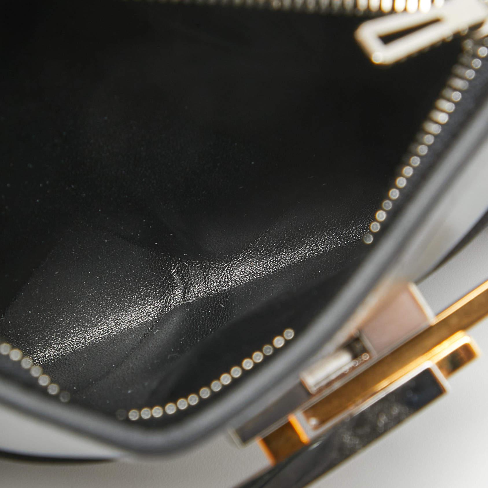 Hermes Black Tadelakt Leather Cinhetic To Go Wallet For Sale 11