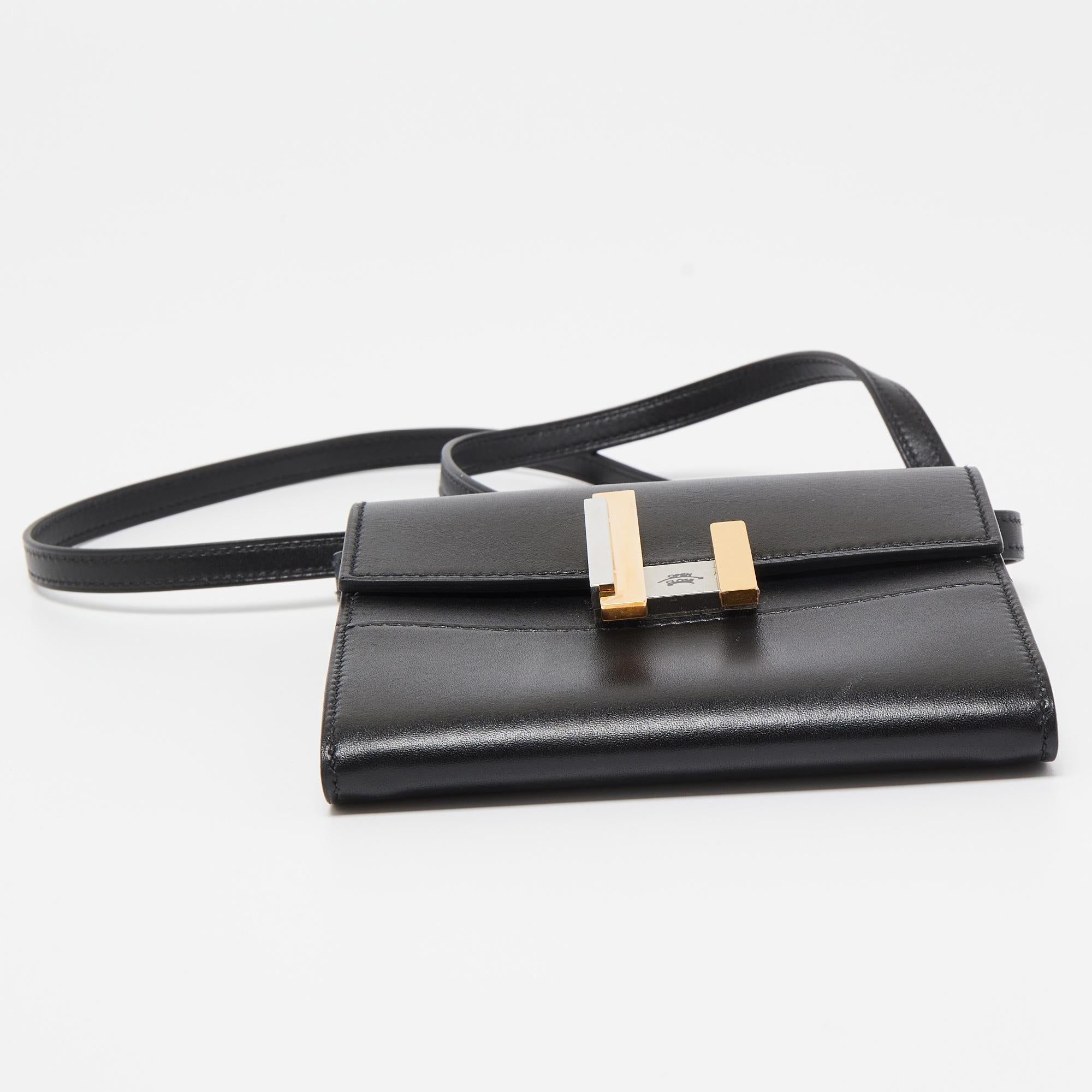 Hermes Black Tadelakt Leather Cinhetic To Go Wallet 4
