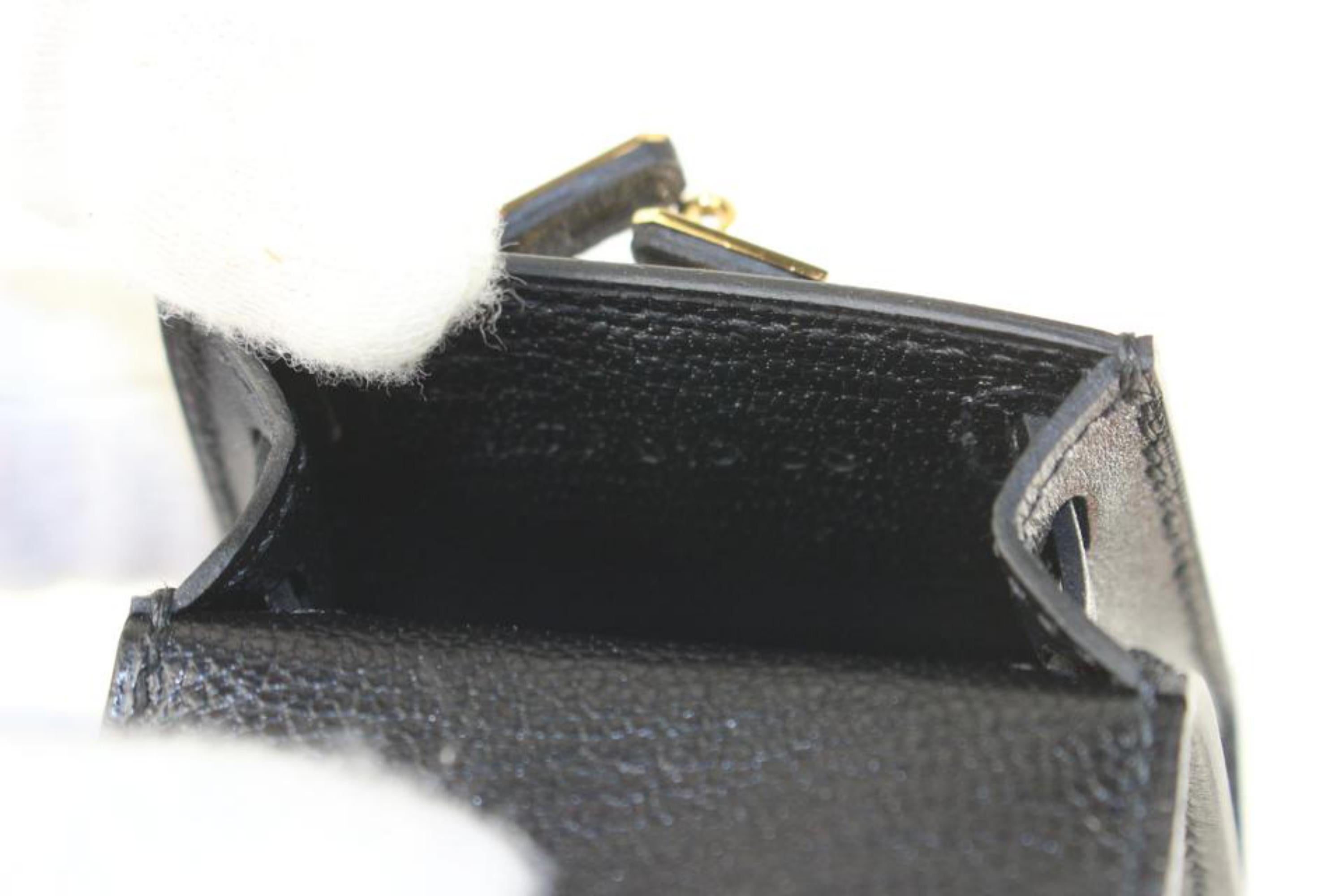 Hermès Black Tadelkat Micro Mini Kelly Twilly Bag Charm 1H1027 In New Condition In Dix hills, NY