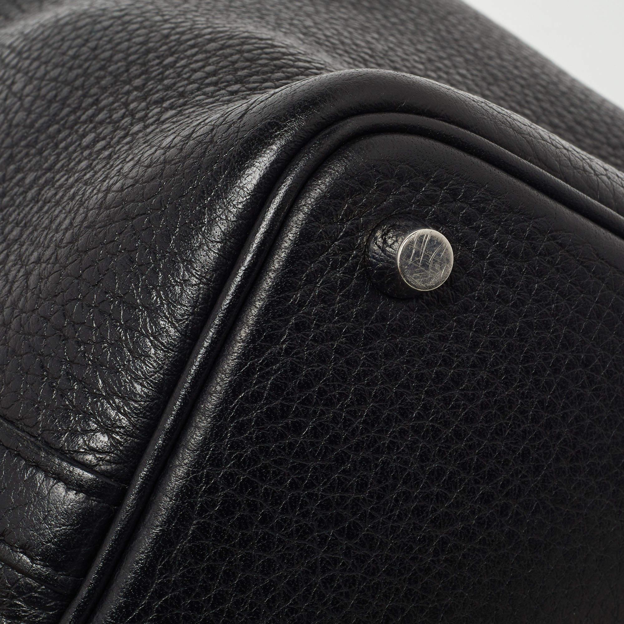 Hermes Taurillion Clemence Schwarze Tasche aus Leder mit Picotinschloss 18 aus Leder im Angebot 12