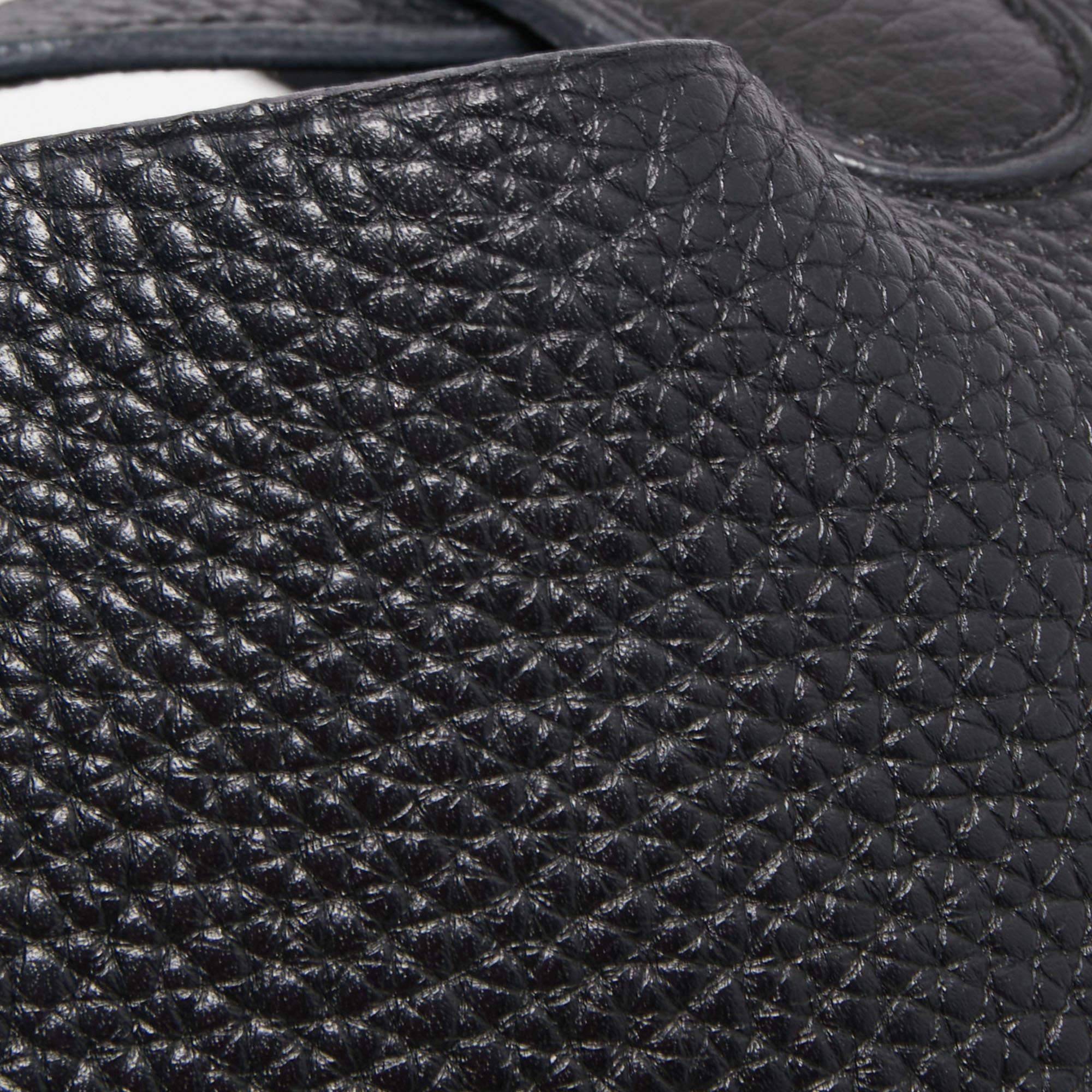 Hermes Black Taurillion Clemence Leather Picotin Lock 18 Bag 5