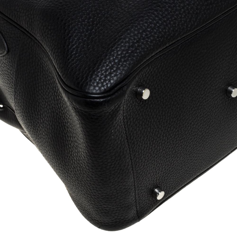Hermes Black Taurillon Clemence Leather Palladium Hardware Lindy 34 Bag 3