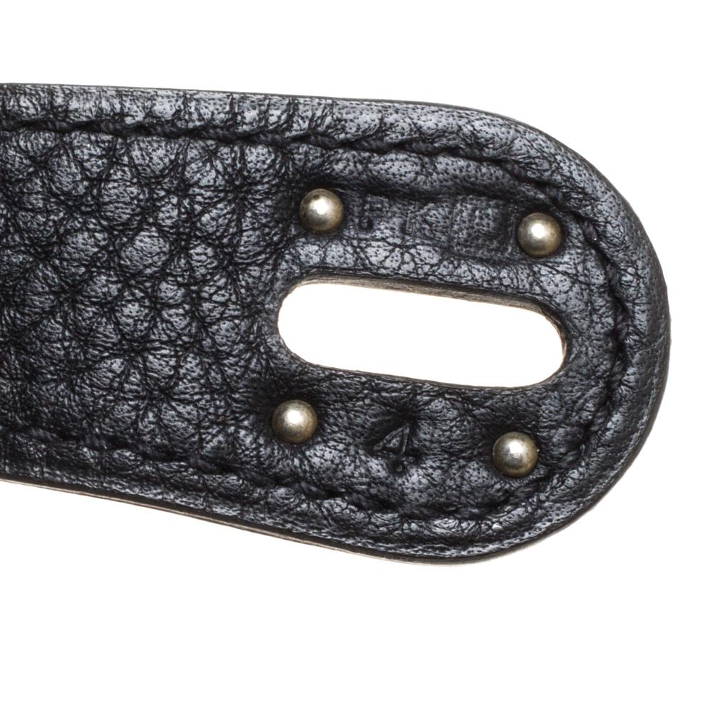 Hermes Black Taurillon Clemence Leather Palladium Hardware Lindy 34 Bag 5