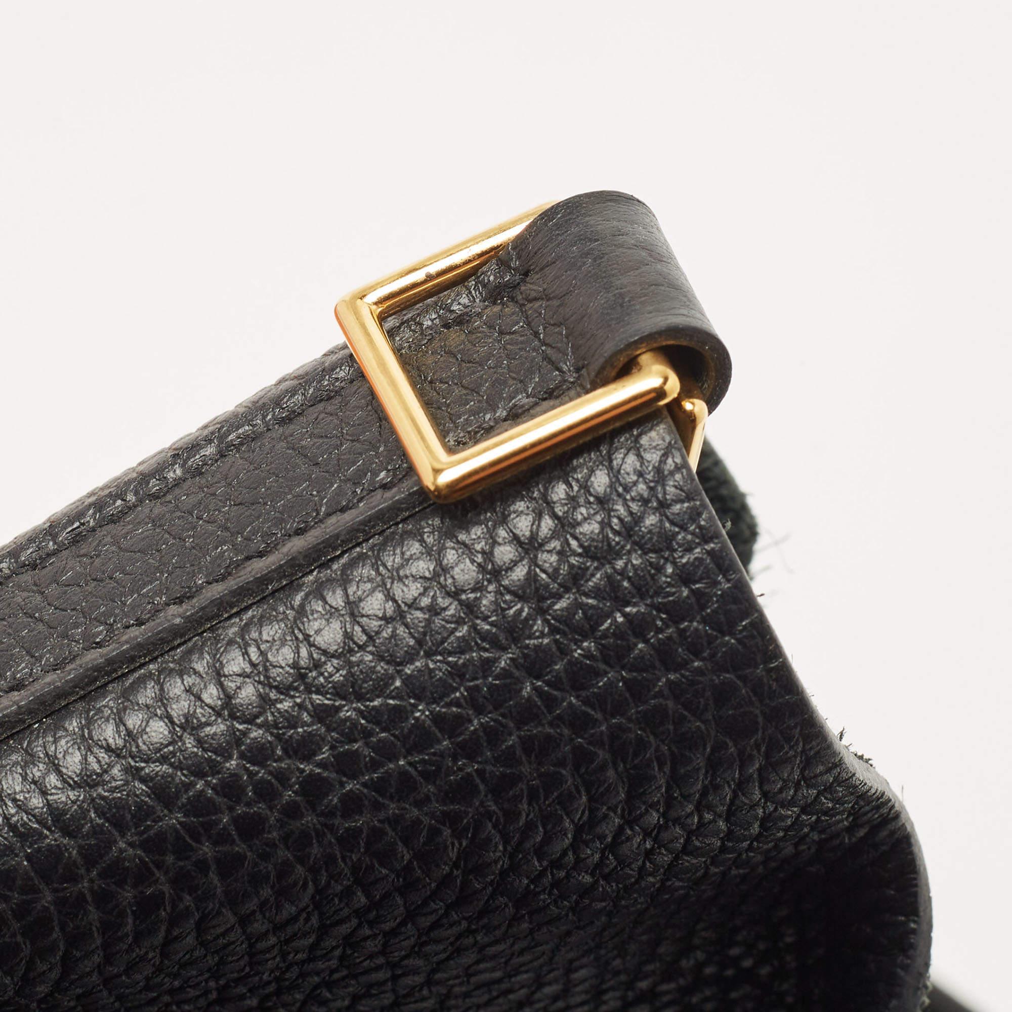 Hermes Black Taurillon Clemence Leather Picotin Lock 22 Bag 5