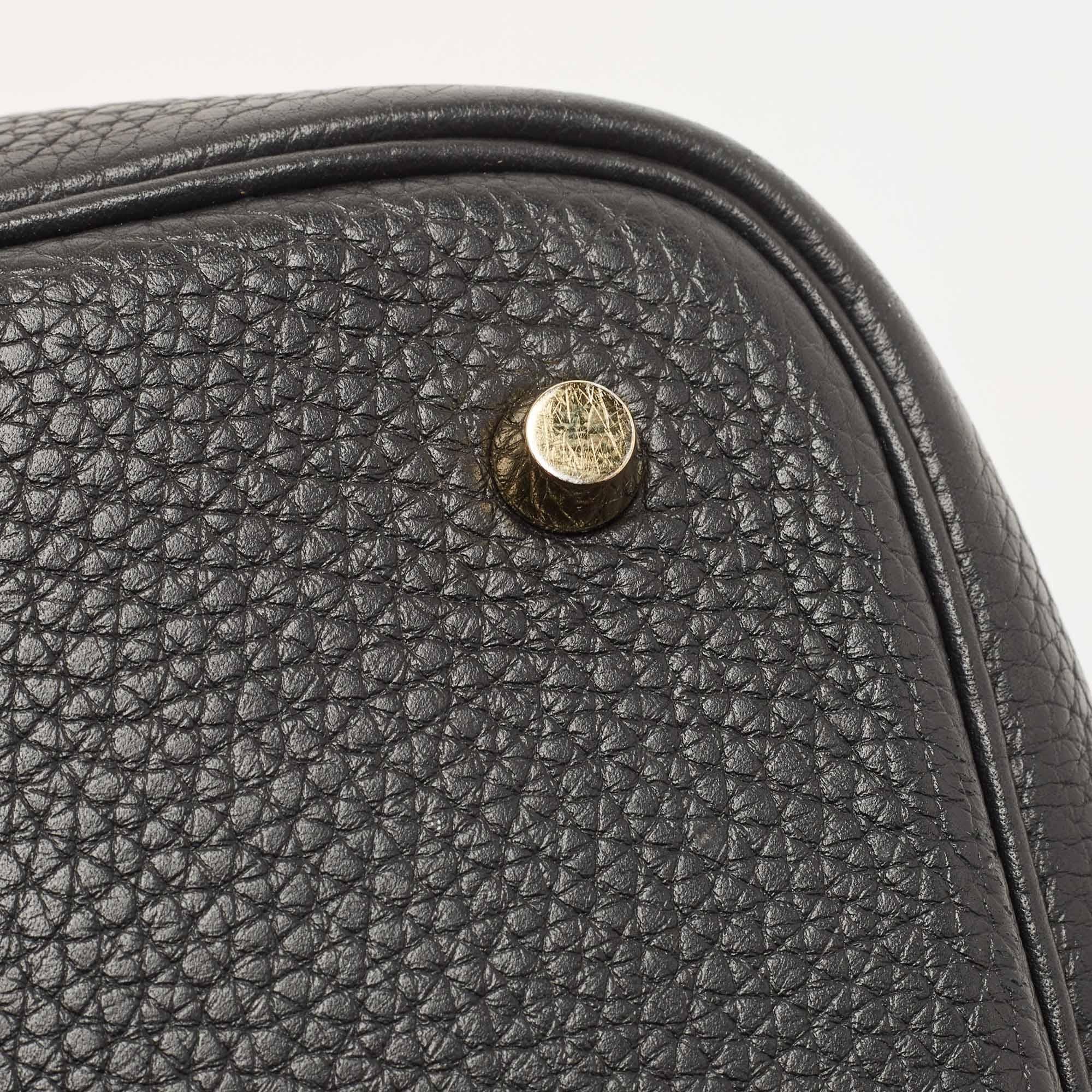 Hermes Black Taurillon Clemence Leather Picotin Lock 22 Bag 9
