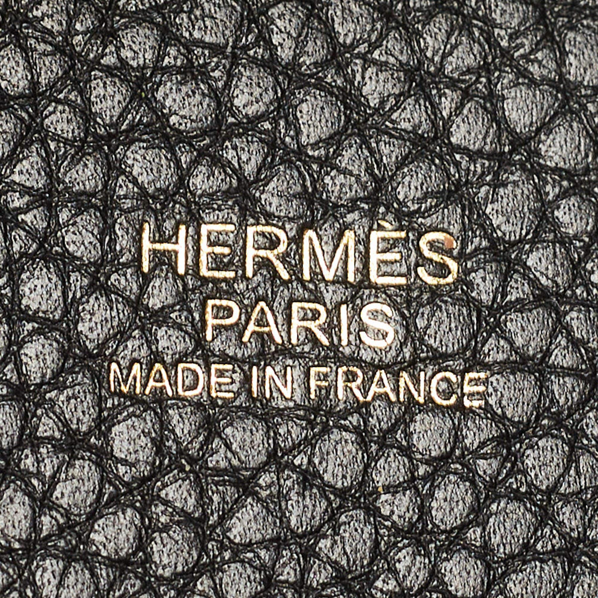 Hermes Black Taurillon Clemence Leather Picotin Lock 22 Bag 4