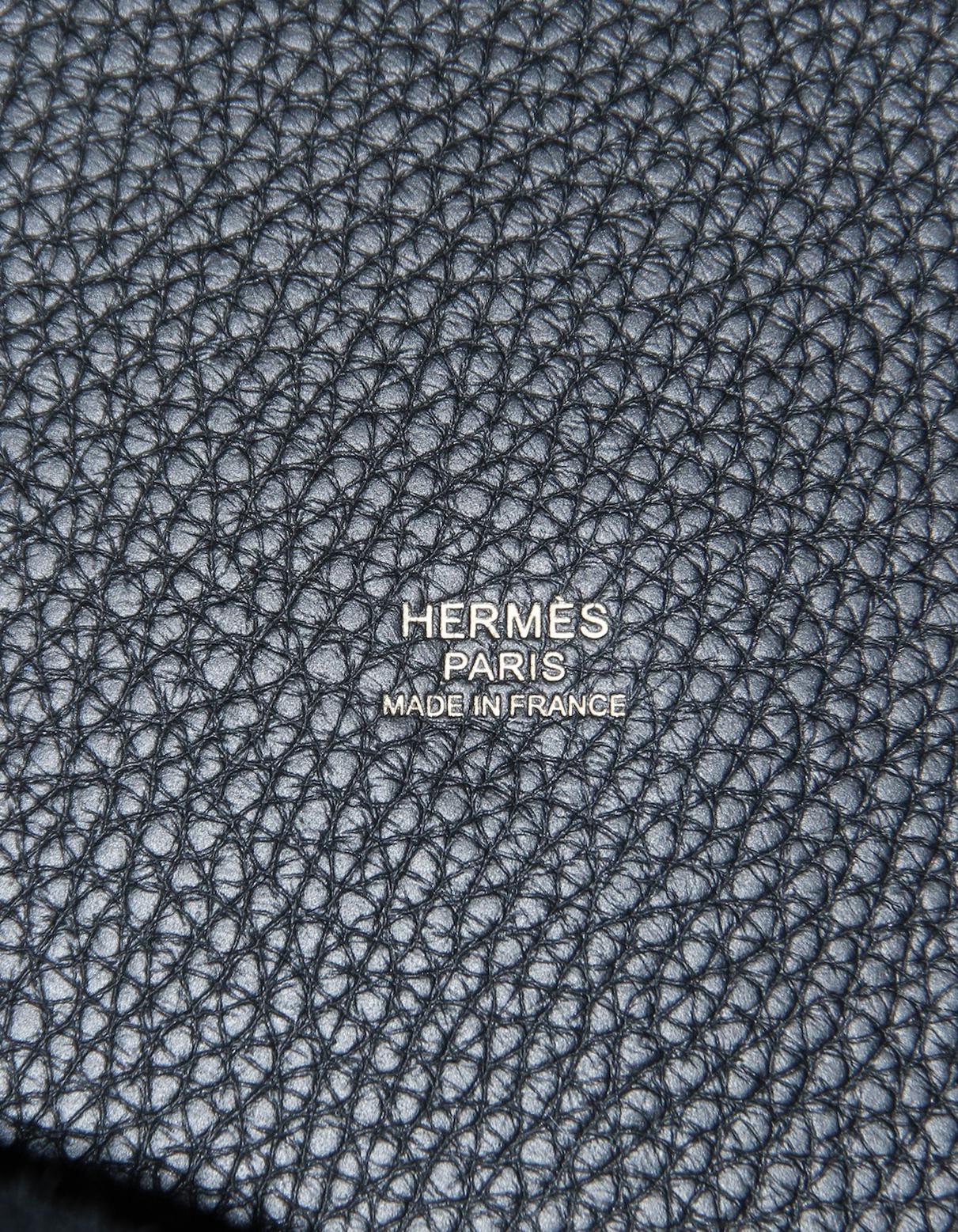Hermes Black Taurillon Clemence Leather Picotin Lock 26PM Bag 5