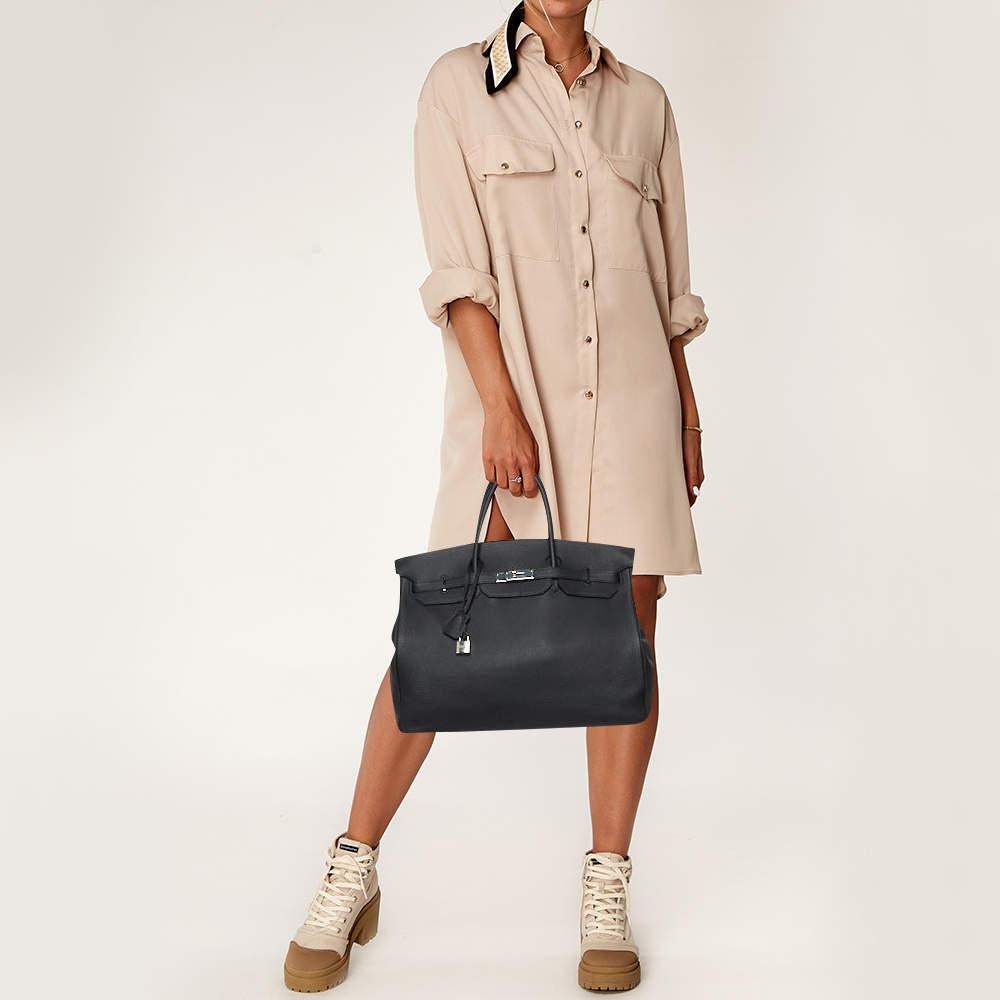 Its timeless design  rich history  impeccable construction  and limited availability have made the iconic Birkin a coveted work of art and a great investment. Were bringing the icon to you with this Birkin 40. Made in France  it is sewn using