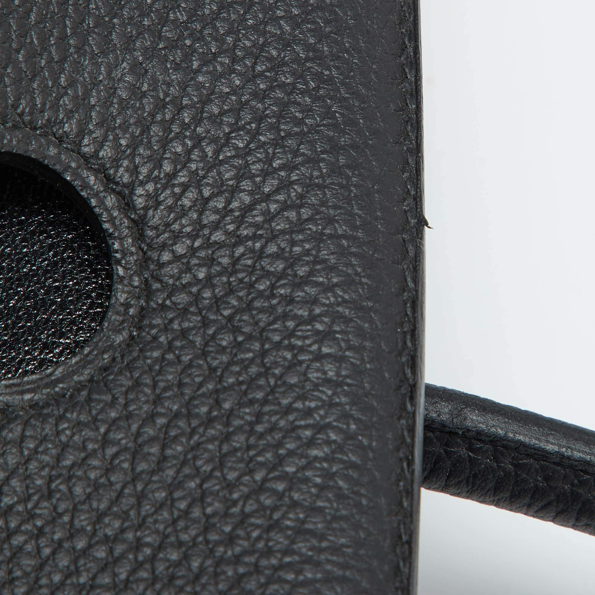 Hermes Black Taurillon Togo Leather Palladium Finish 40 Birkin Bag For Sale 3