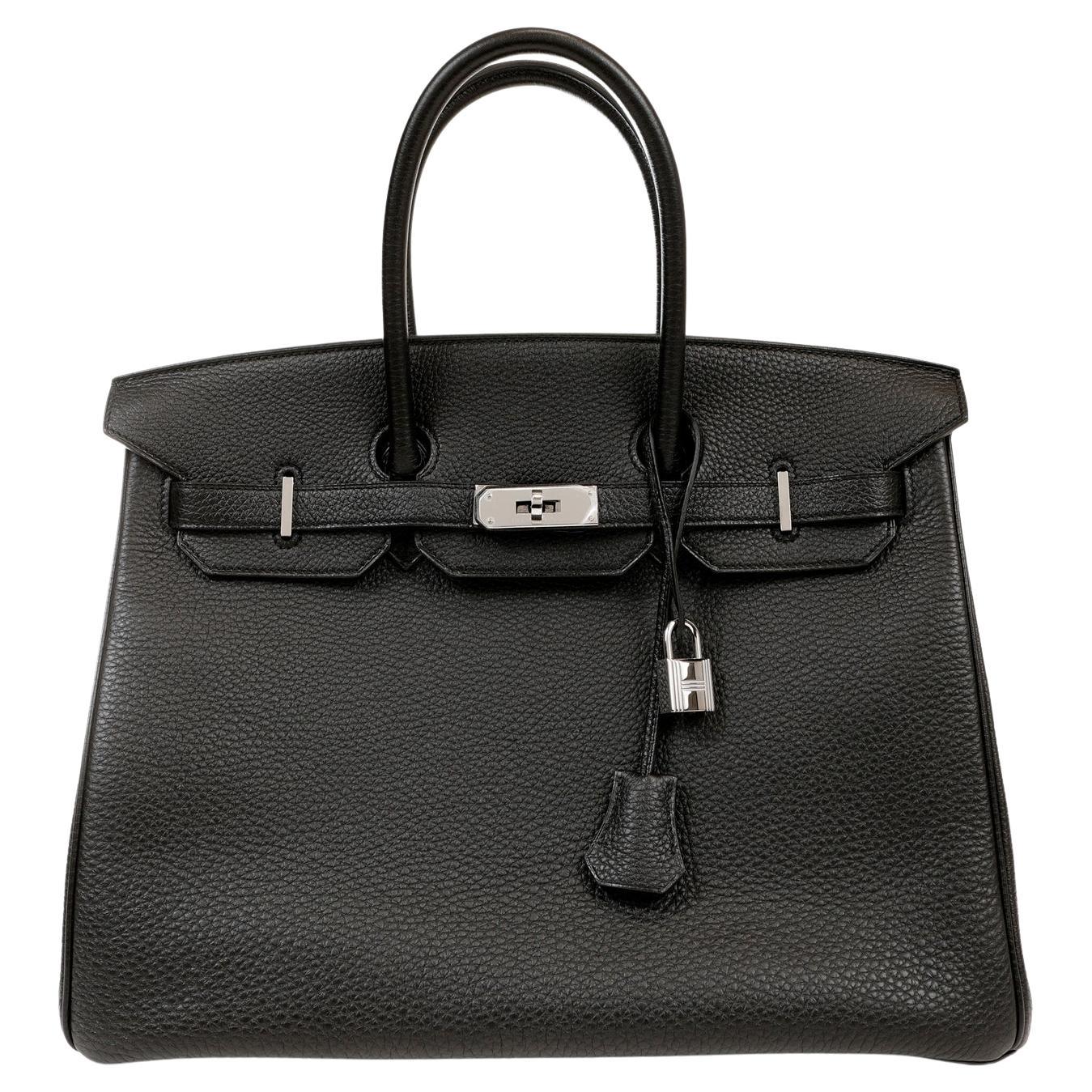 Hermès Black Togo 35 cm Birkin with Palladium