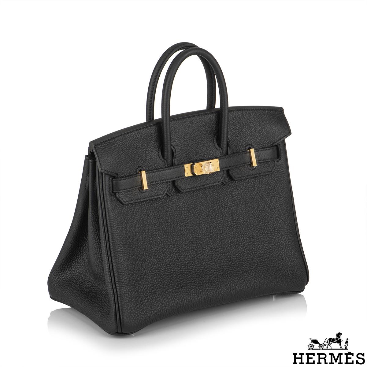 Women's Hermès Black Togo Birkin 25cm GHW 2023  For Sale