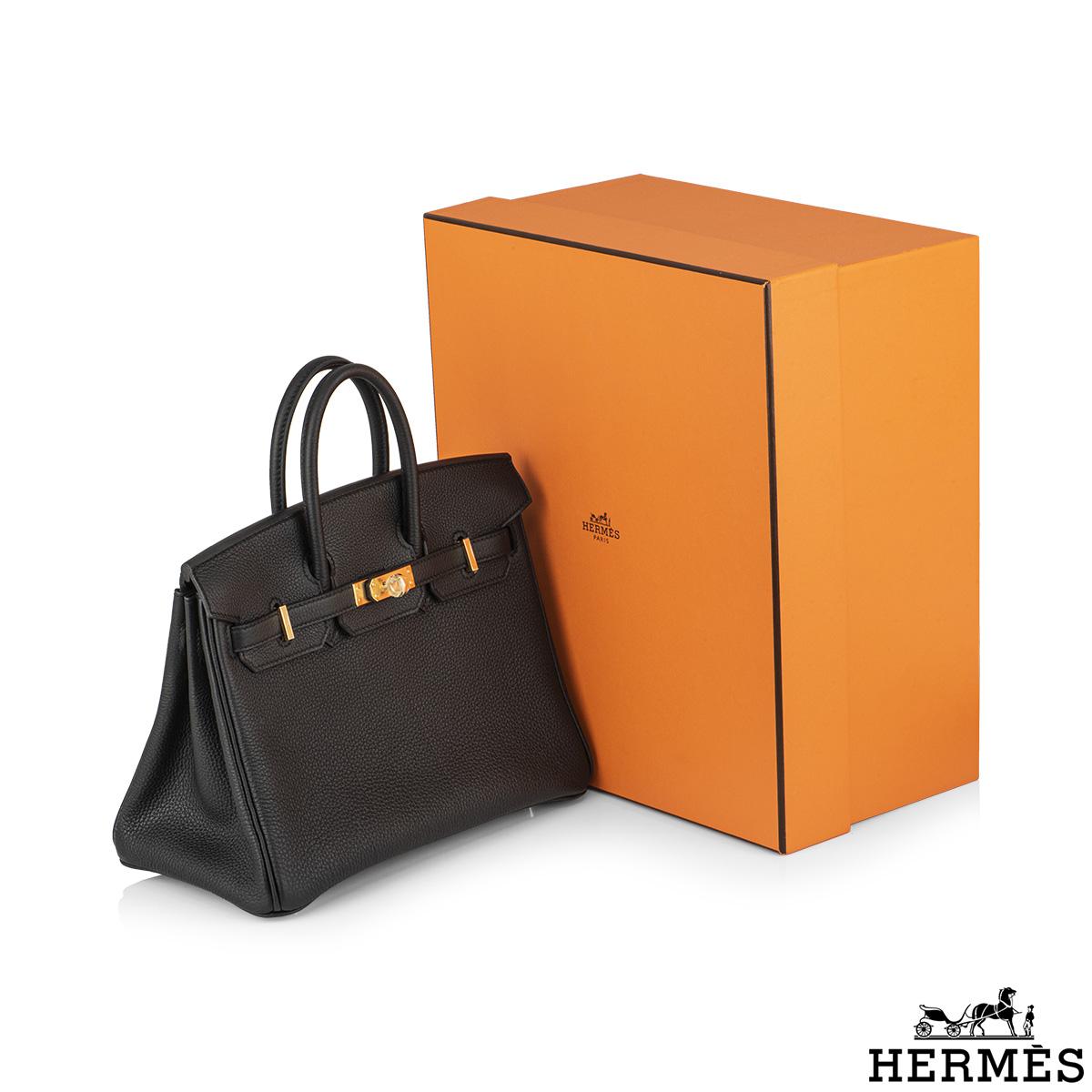 Hermès Black Togo Birkin 25cm GHW 2023  For Sale 4
