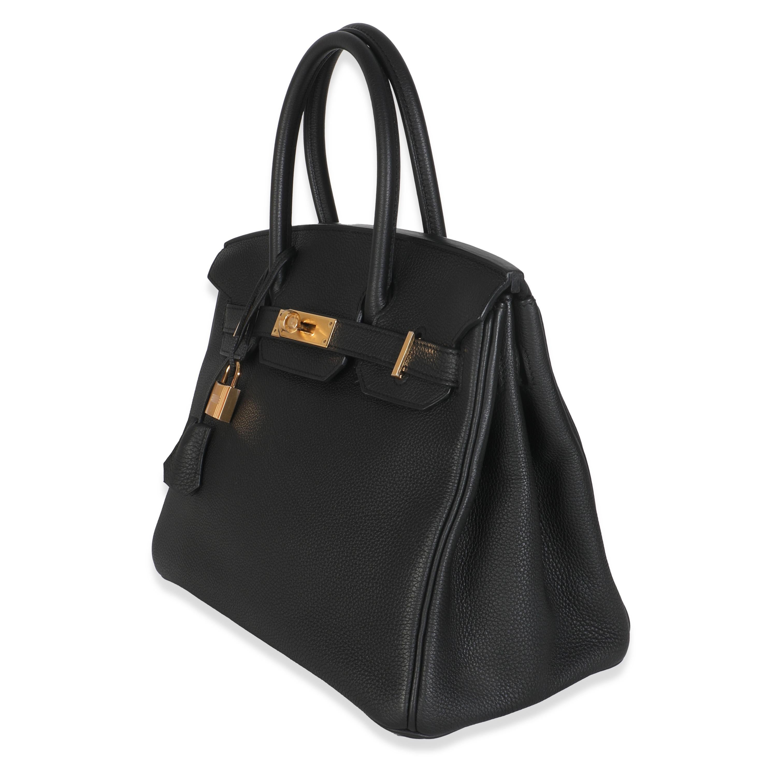 Hermès Black Togo Birkin 30 GHW Neuf - En vente à New York, NY