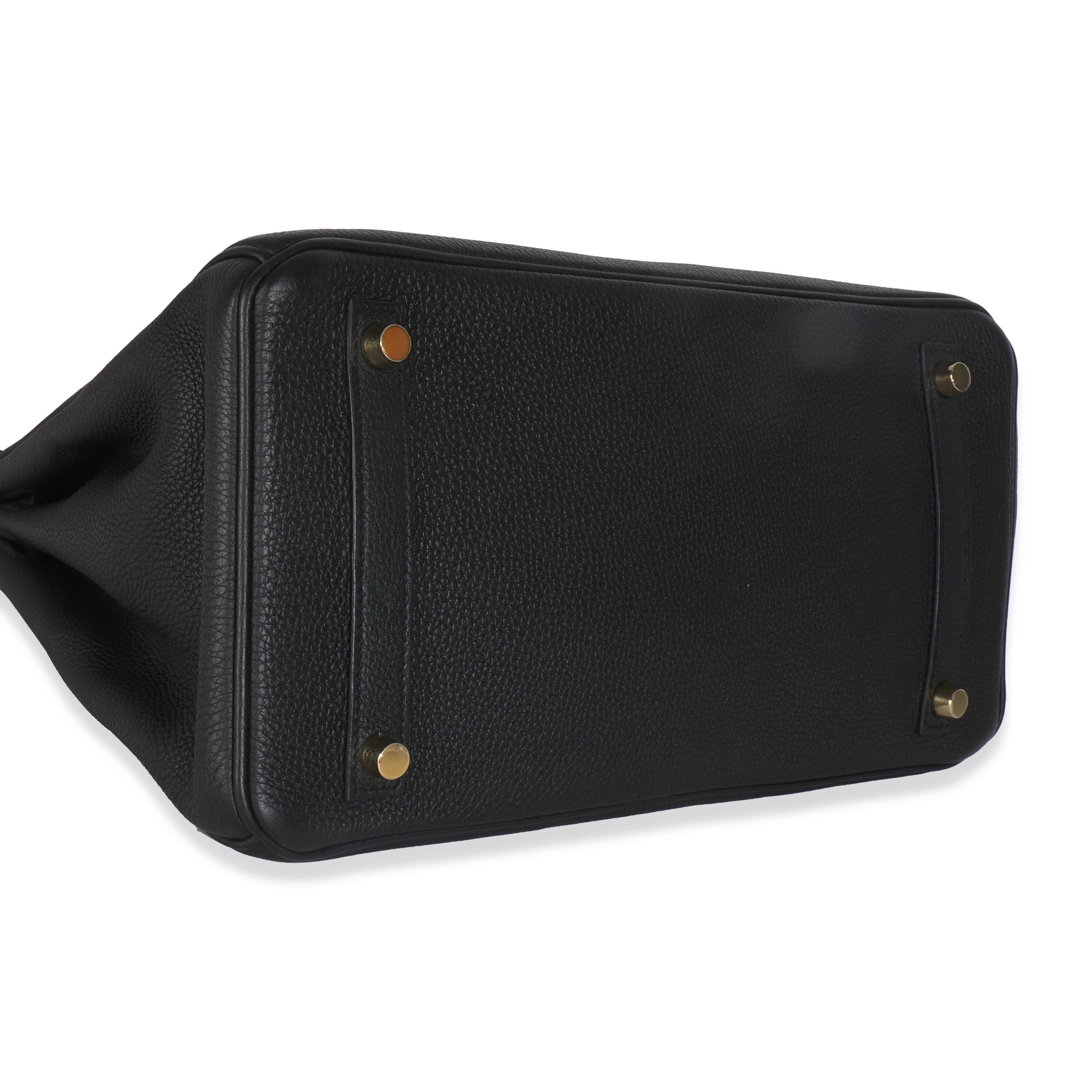 Hermès Black Togo Birkin 30 GHW en vente 2