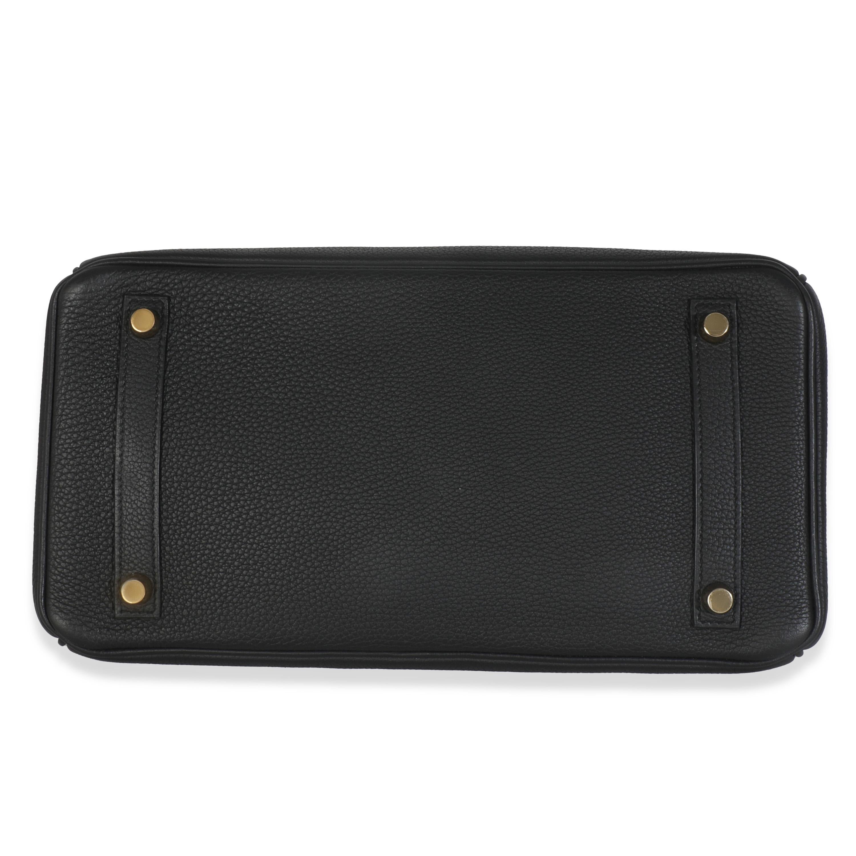 Hermès Black Togo Birkin 30 GHW en vente 3