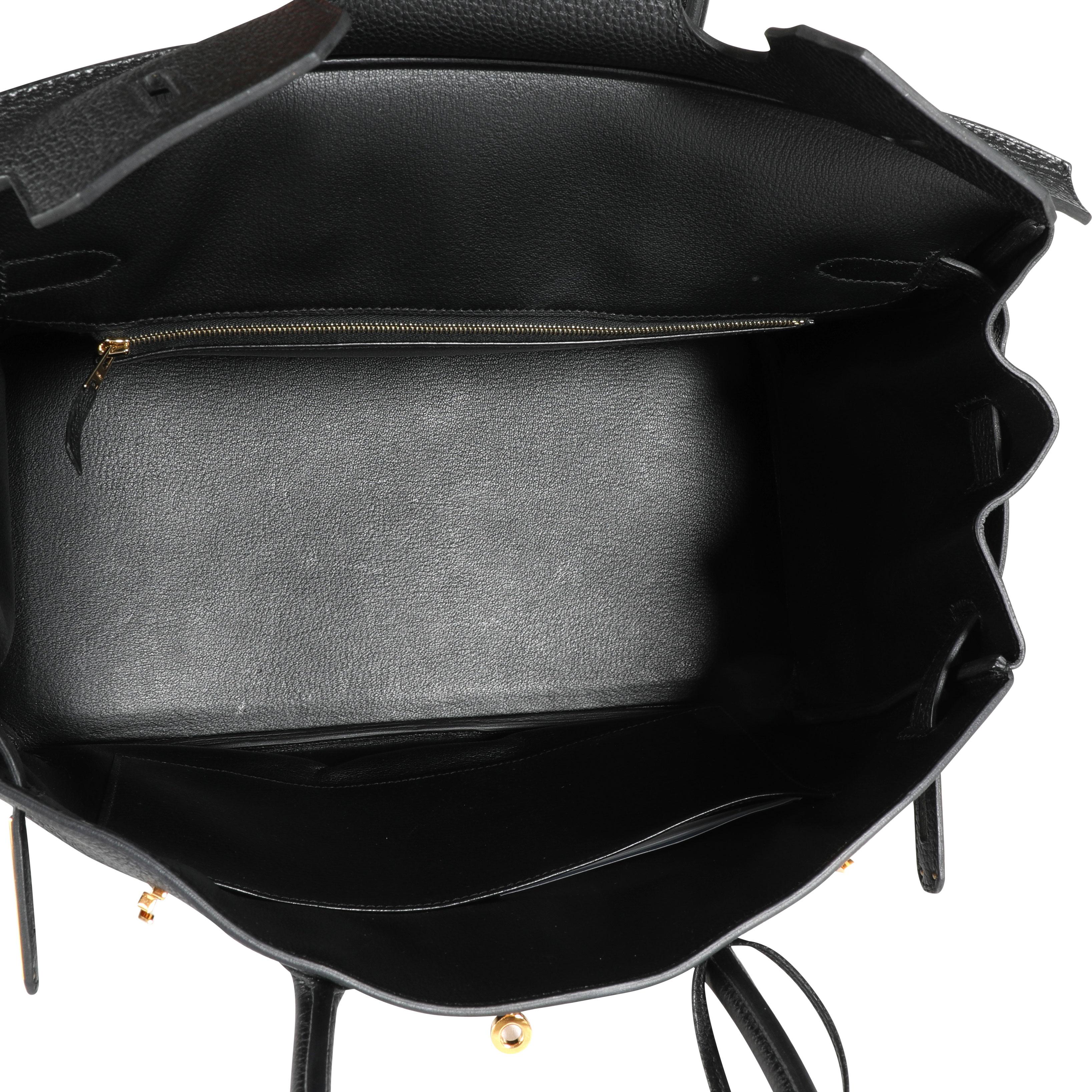 Hermès Black Togo Birkin 35 GHW In Good Condition In New York, NY