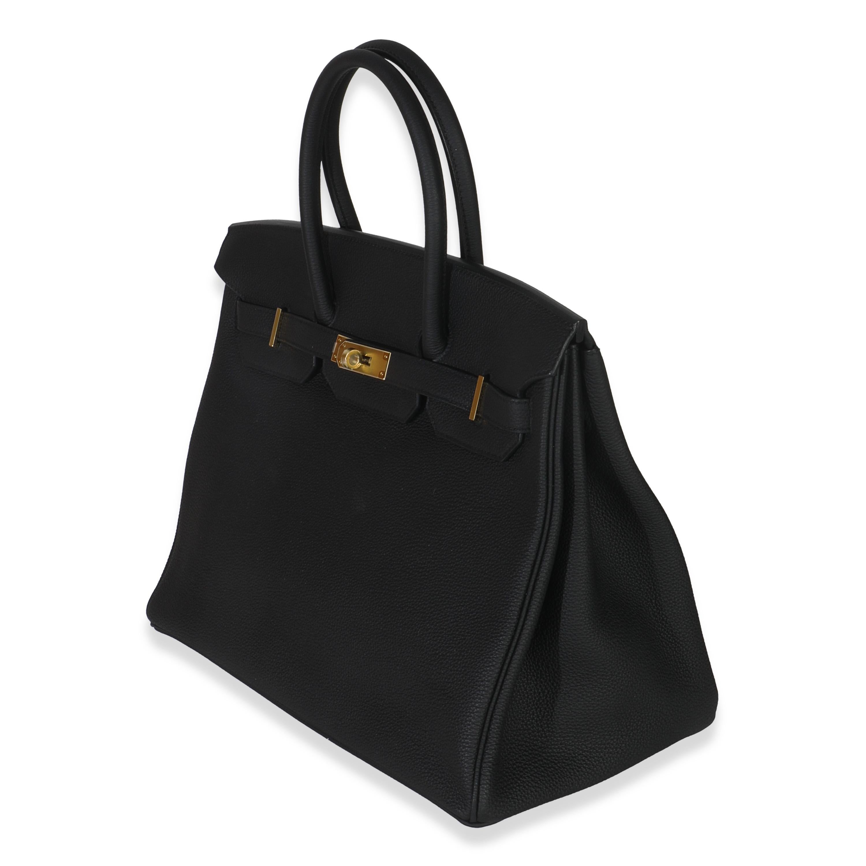 Hermès Black Togo Birkin 35 GHW im Zustand „Neu“ im Angebot in New York, NY