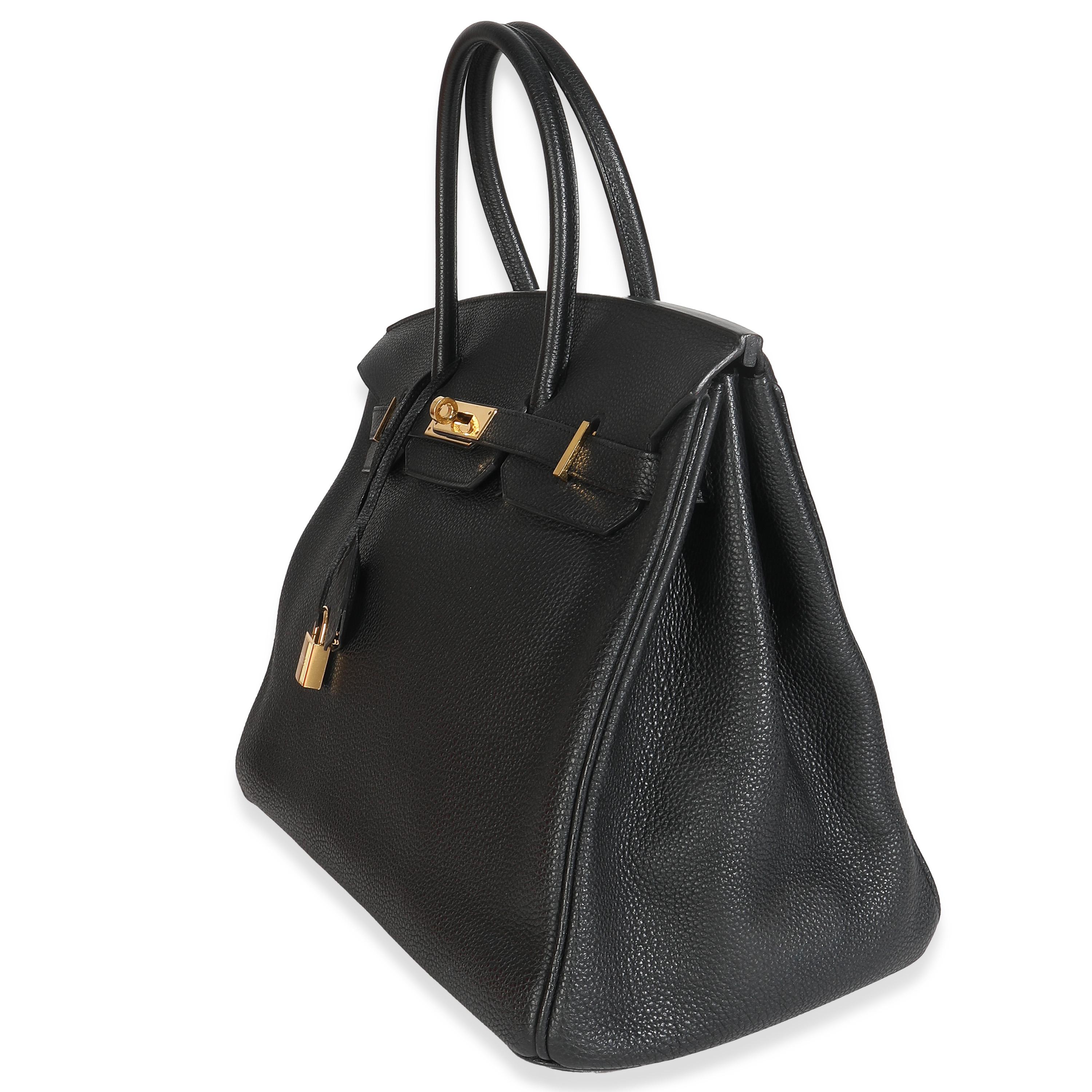 Hermès Schwarz Togo Birkin 35 GHW im Zustand „Gut“ im Angebot in New York, NY
