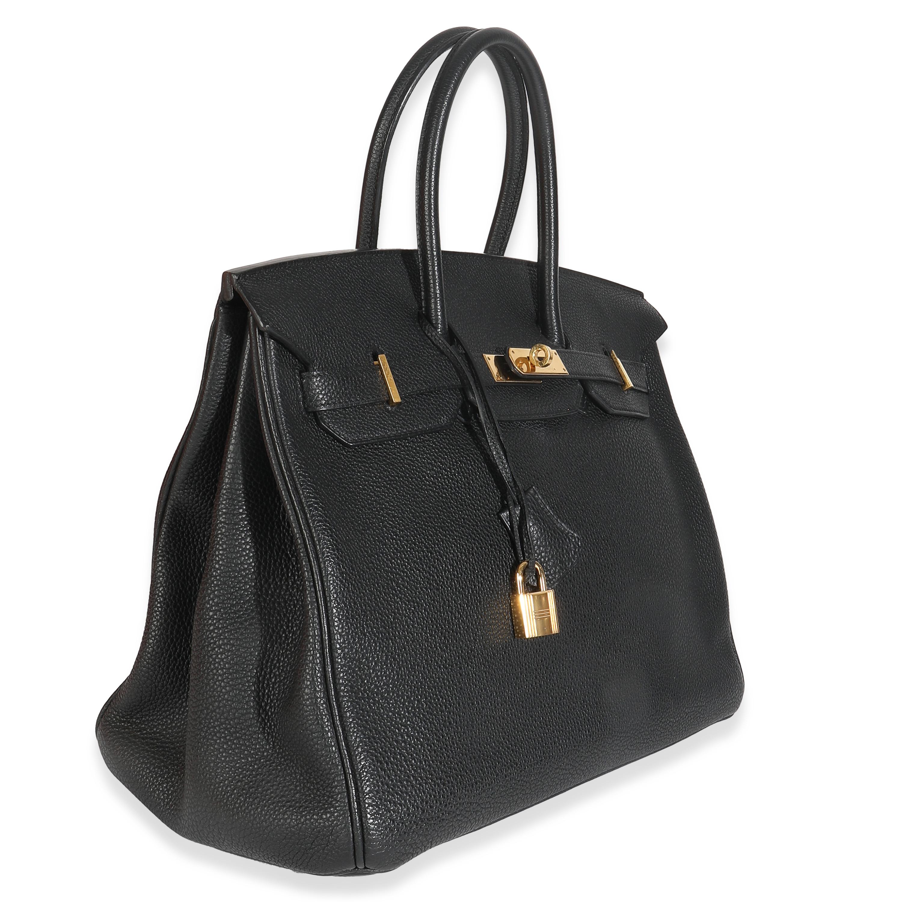 Hermès Schwarz Togo Birkin 35 GHW für Damen oder Herren im Angebot