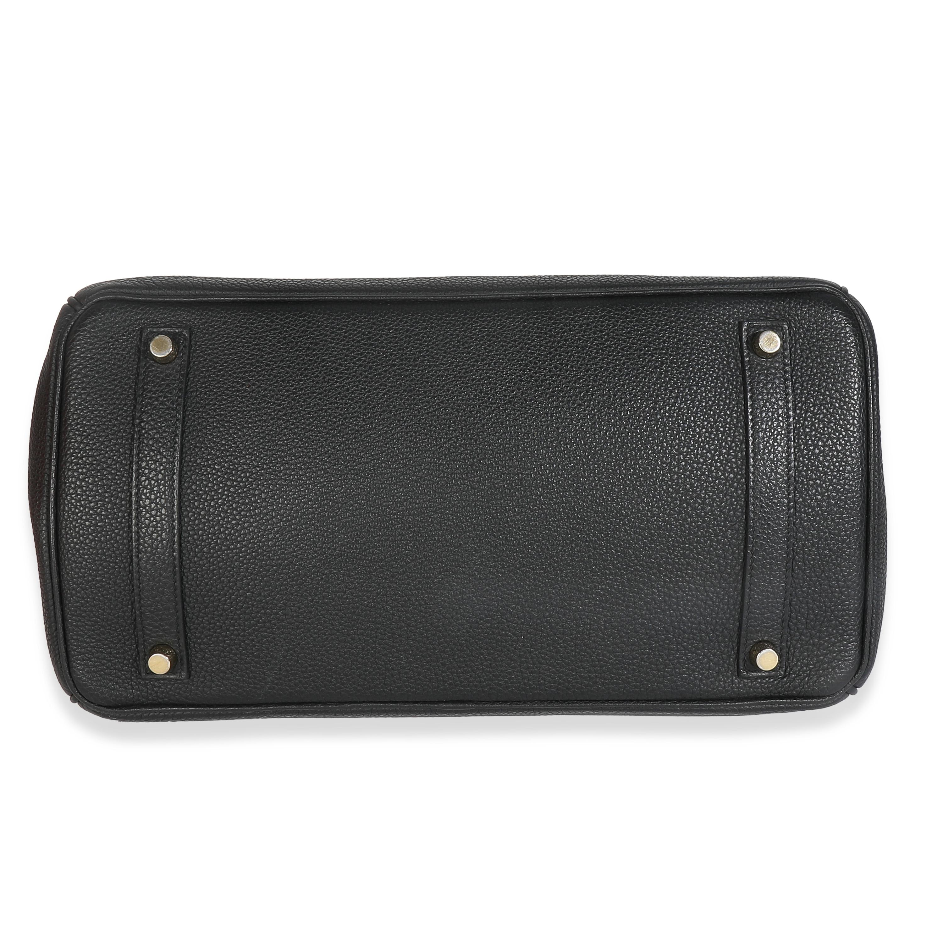 Hermès Schwarz Togo Birkin 35 GHW im Angebot 1