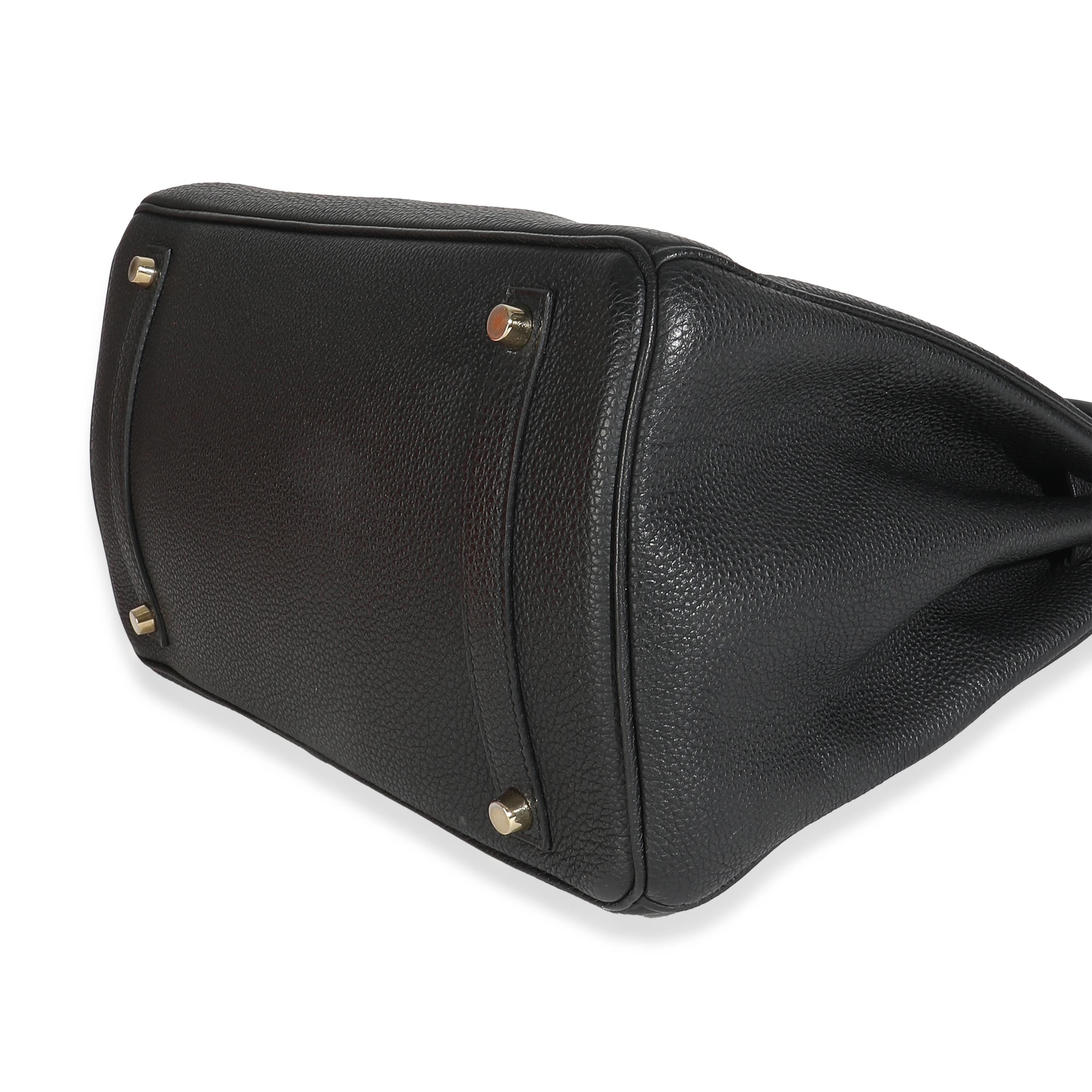 Hermès Schwarz Togo Birkin 35 GHW im Angebot 2