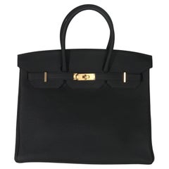 Hermès Black Togo Birkin 35 GHW
