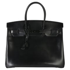 Hermès Black Box So Black Birkin 35 PVD