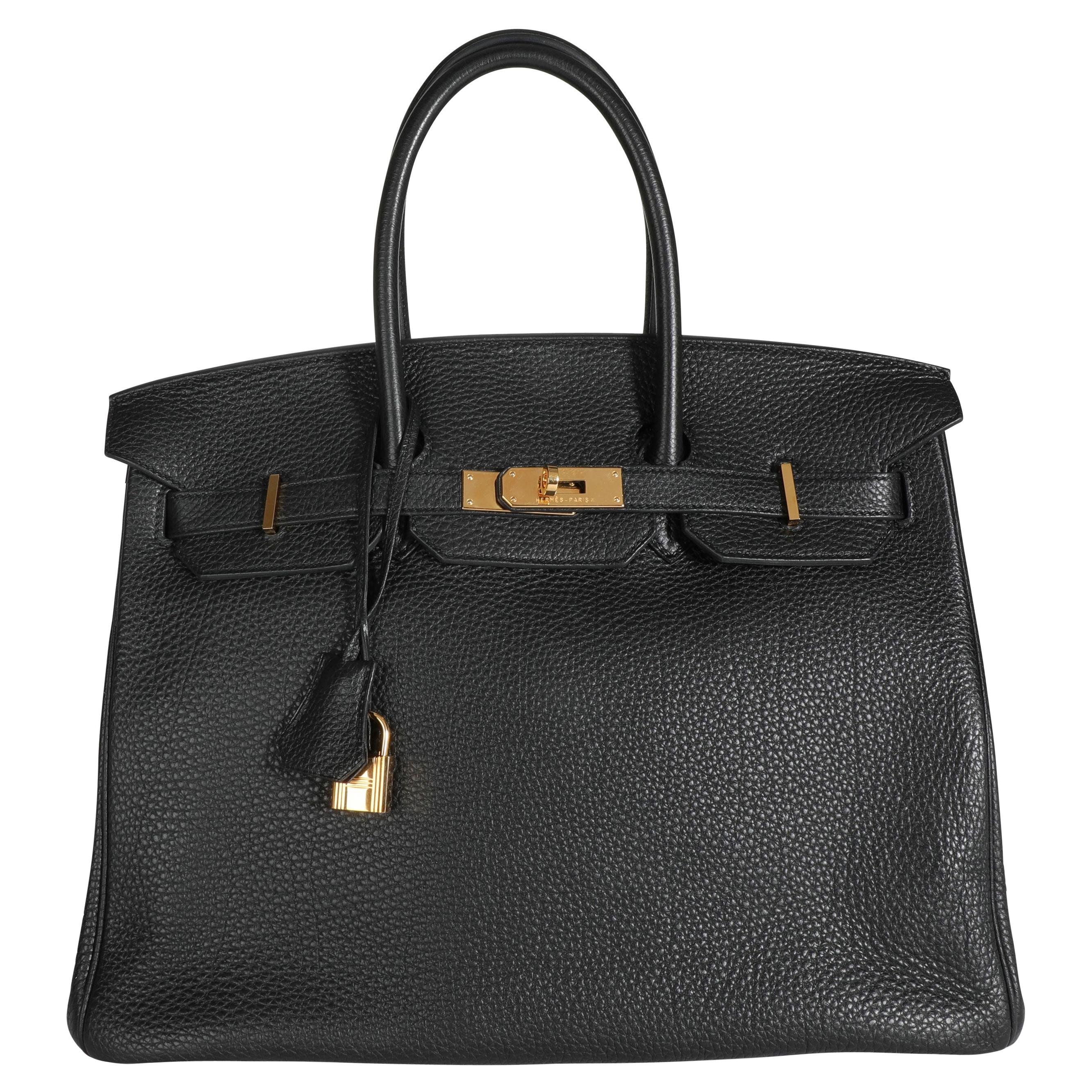 Hermès Black Togo Birkin 35 GHW