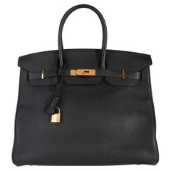 Hermès Black Togo Birkin 35 GHW