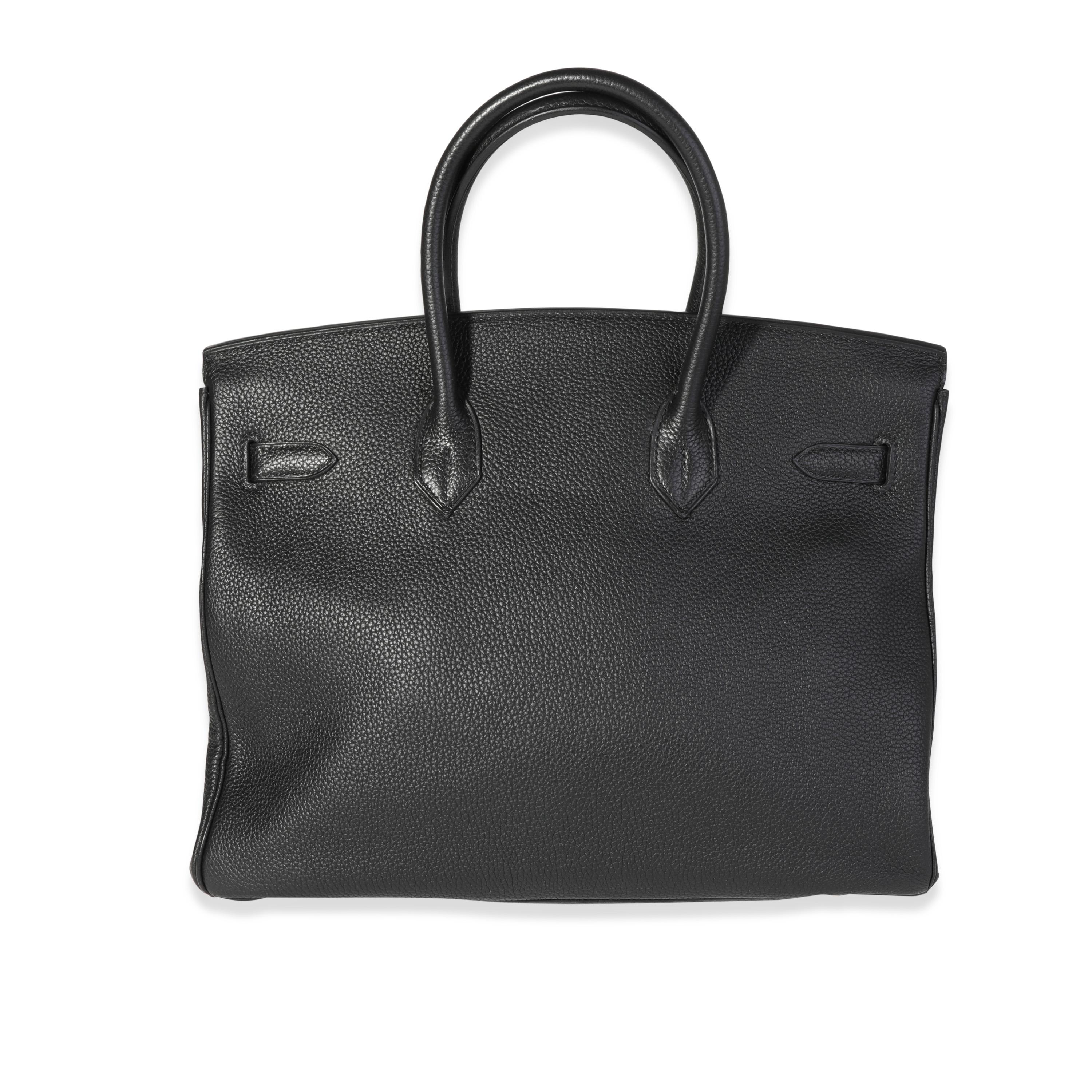 Hermès Black Togo Birkin 35 PHW In Excellent Condition In New York, NY