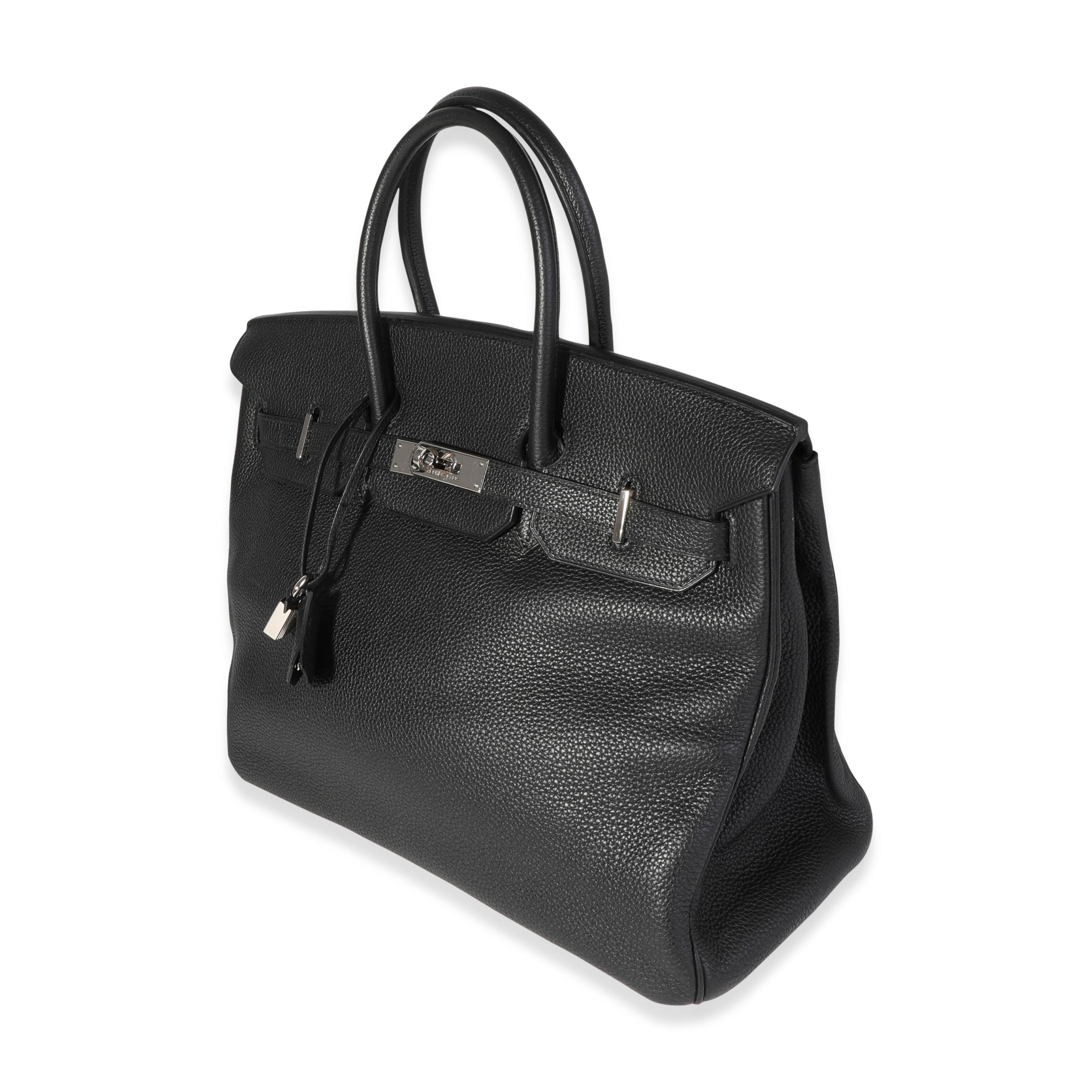 Women's Hermès Black Togo Birkin 35 PHW