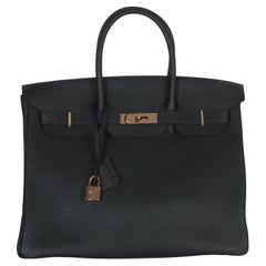 Hermès Black Togo Birkin 35 RGHW