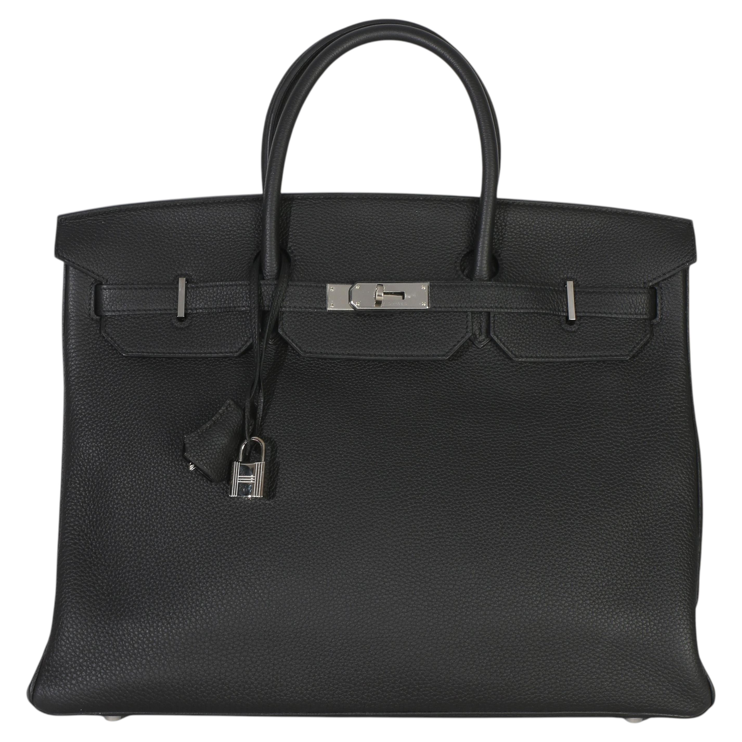 Hermès Birkin Togo Negro 40 PHW en venta