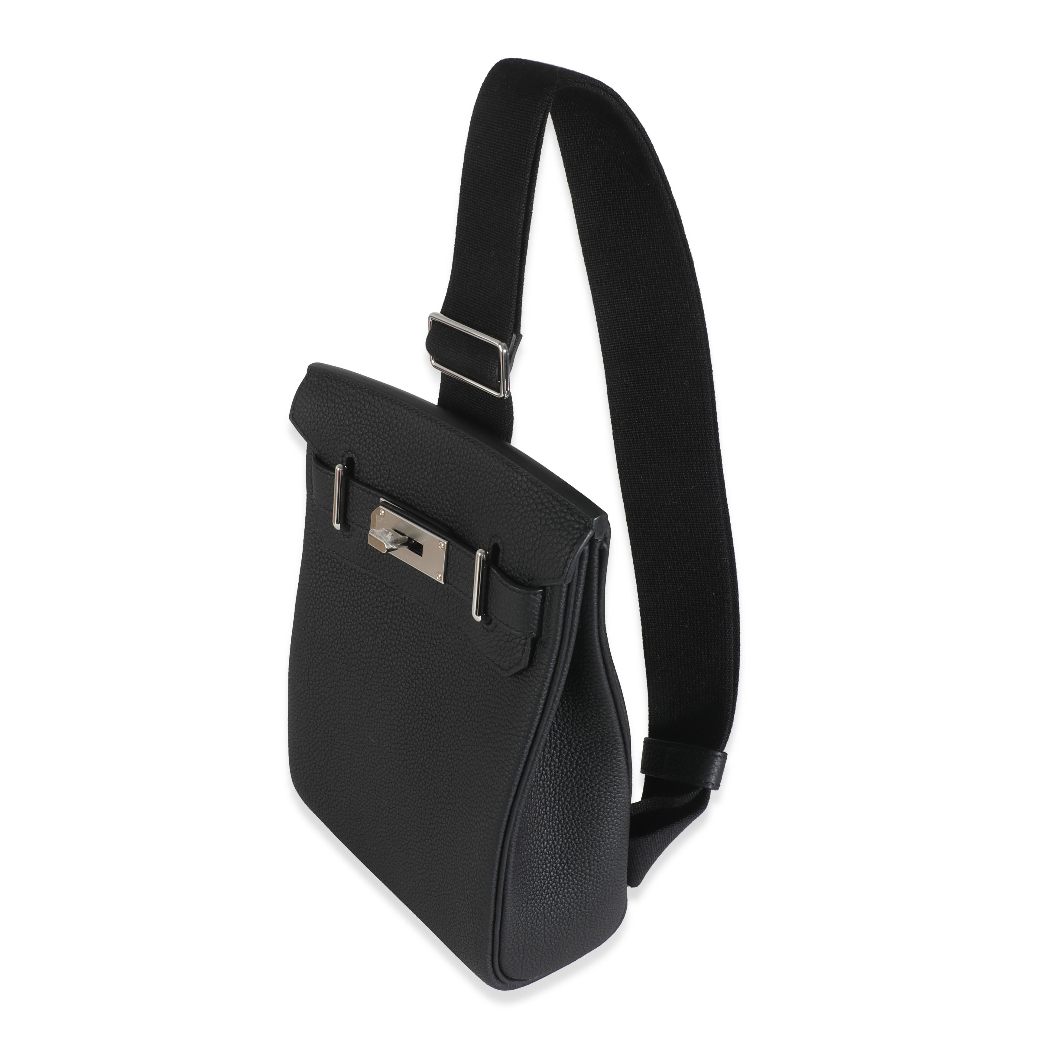 Hermès Noir Togo Hac A Dos PM Sac à dos PHW Excellent état - En vente à New York, NY