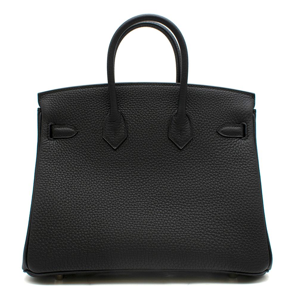 Hermes Black Togo Leather 25cm Birkin Bag	 In Excellent Condition In London, GB