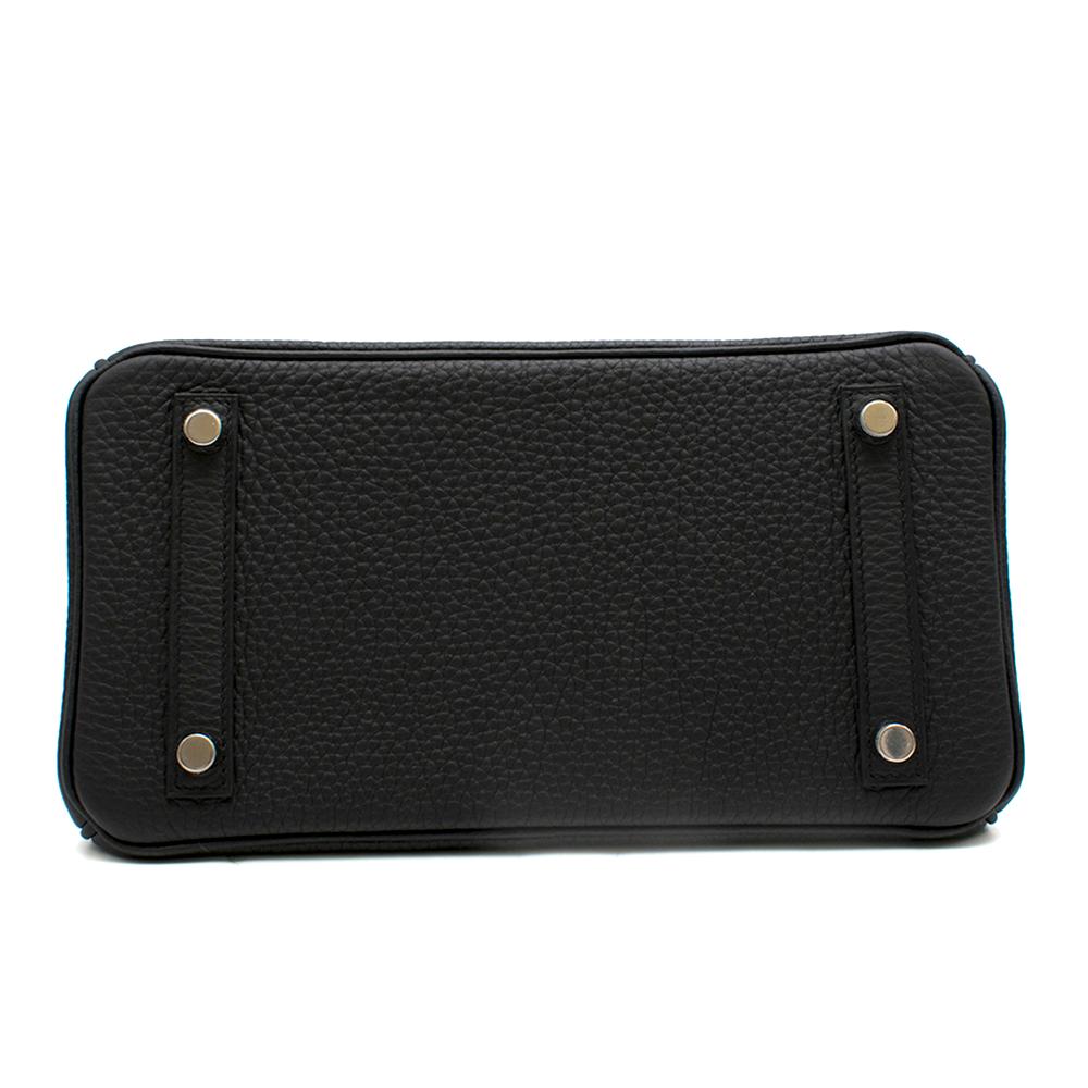 Hermes Black Togo Leather 25cm Birkin Bag	 1