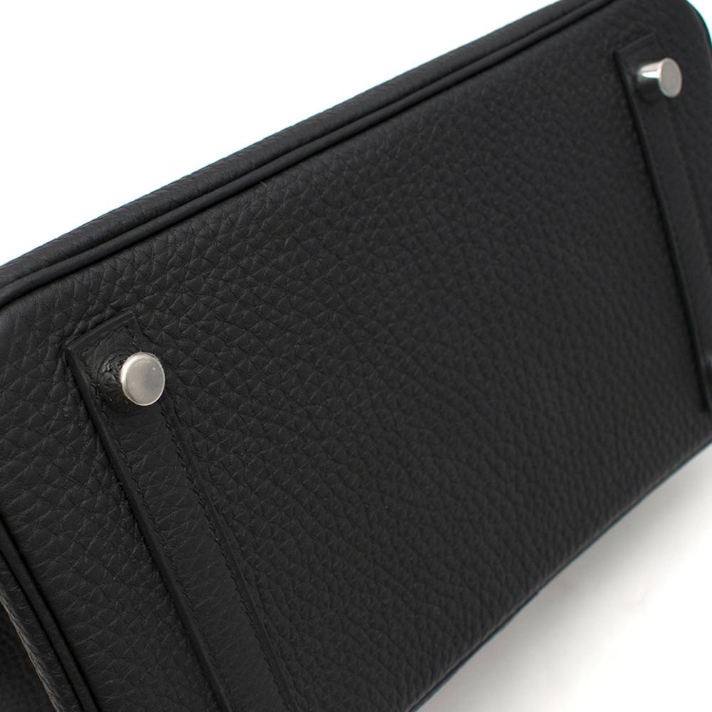 Hermes Black Togo Leather 25cm Birkin Bag	 2