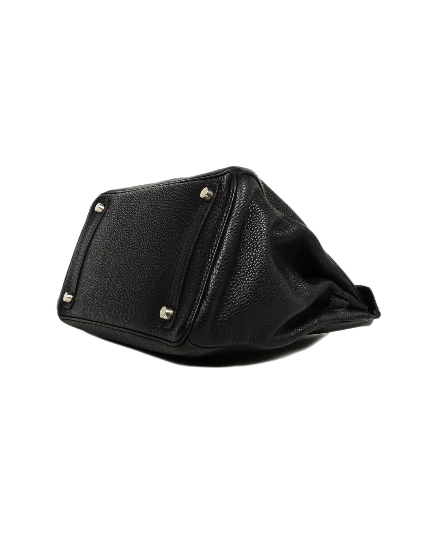 Hermes Black Togo Leather 30cm Birkin Bag W/ PHW 1