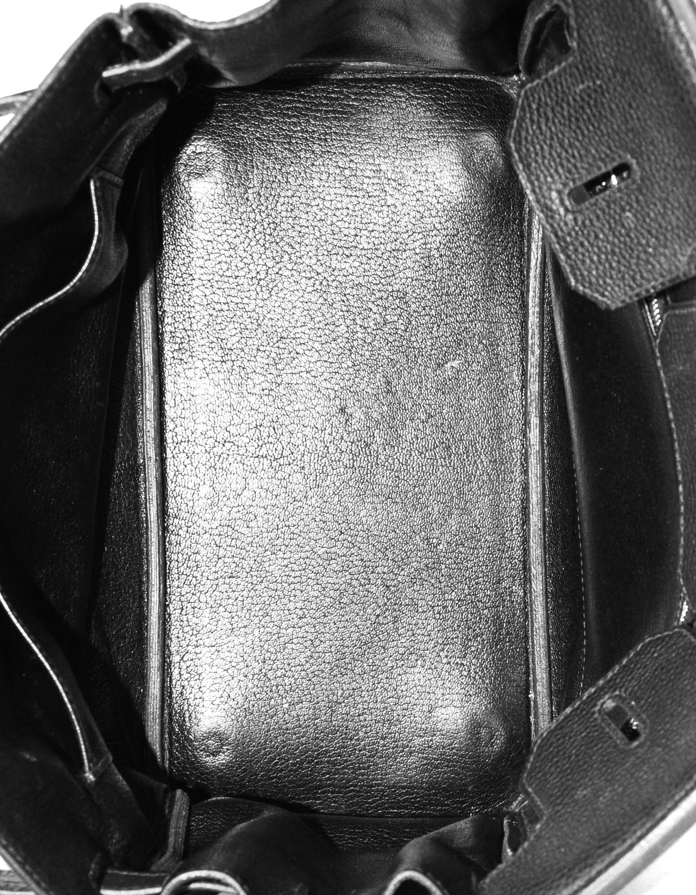 Hermes Black Togo Leather 30cm Birkin Bag W/ PHW 2